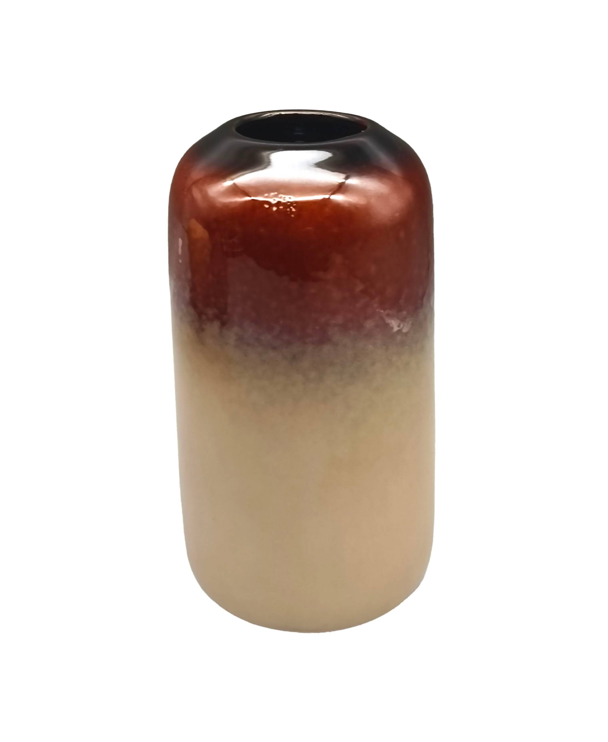 Ecloz - Vase bicolore marron H. 16,5 cm - ECLOZ