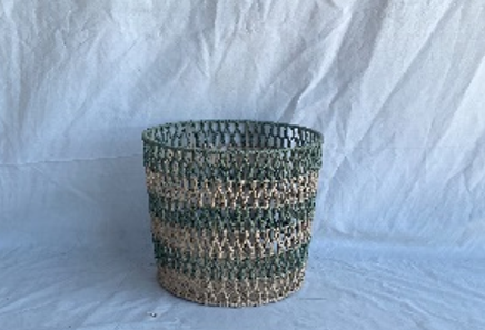 Ecloz - Corbeille bicolore verte H. 26 cm - ECLOZ - Image 1
