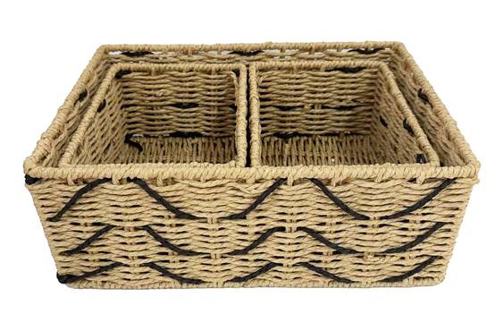 Ecloz - Panier rayé noir - ECLOZ