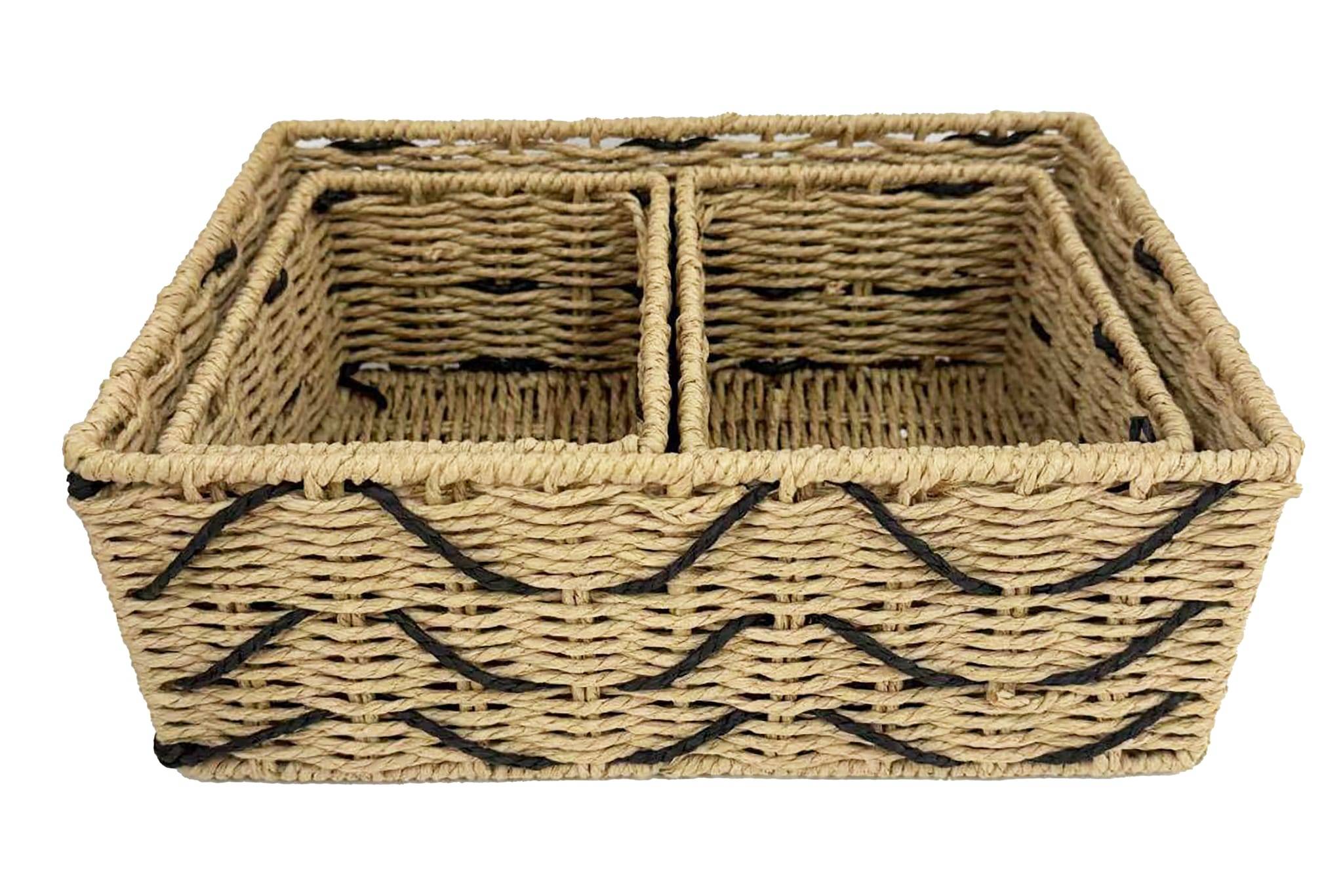 Ecloz - Panier rayé noir - ECLOZ