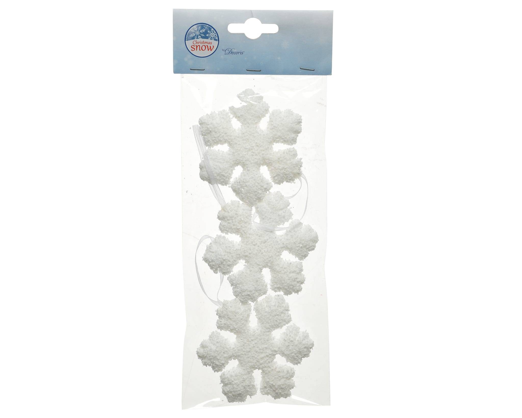 Copo de nieve espuma blanco x3 - Imagen 2