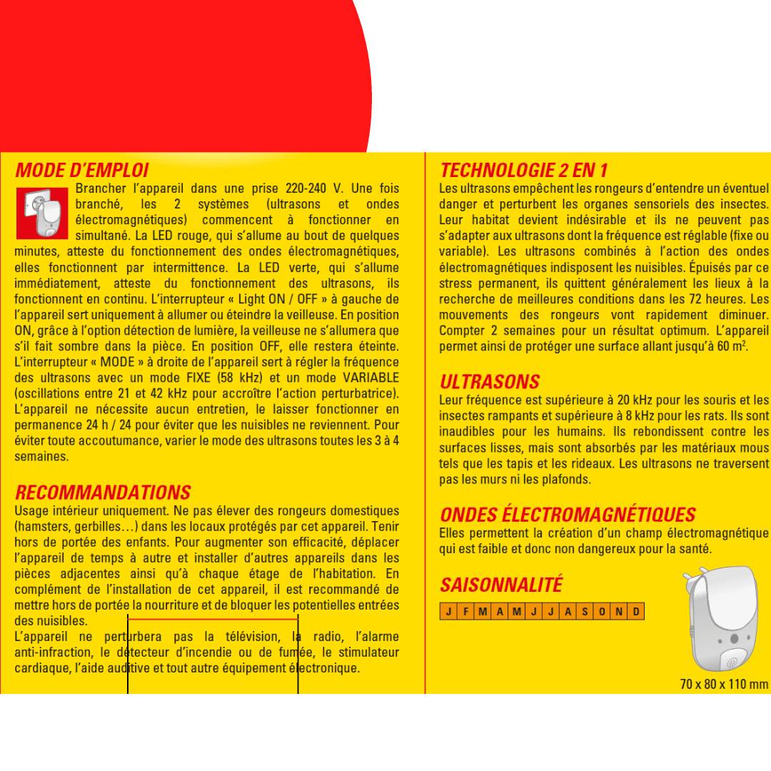 Acto - RÉPULSIF ULTRASONS ET ONDES ÉLECTROMAGNÉTIQUES - Imagen 2