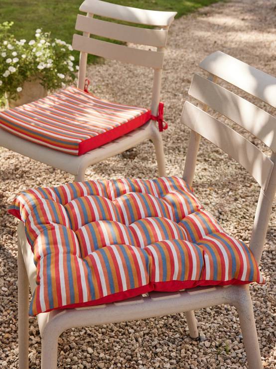 Ecloz - Galette de chaise d'extérieur matelassée Twister ECLOZ - Image 2