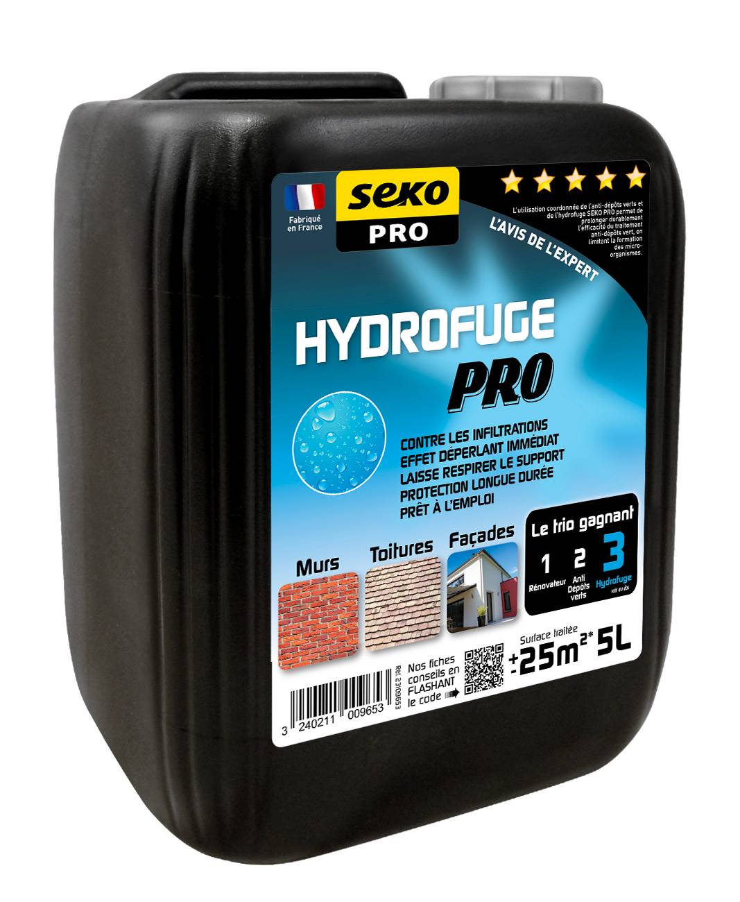 Seko - Hydrofuge bidon de 5L - Seko