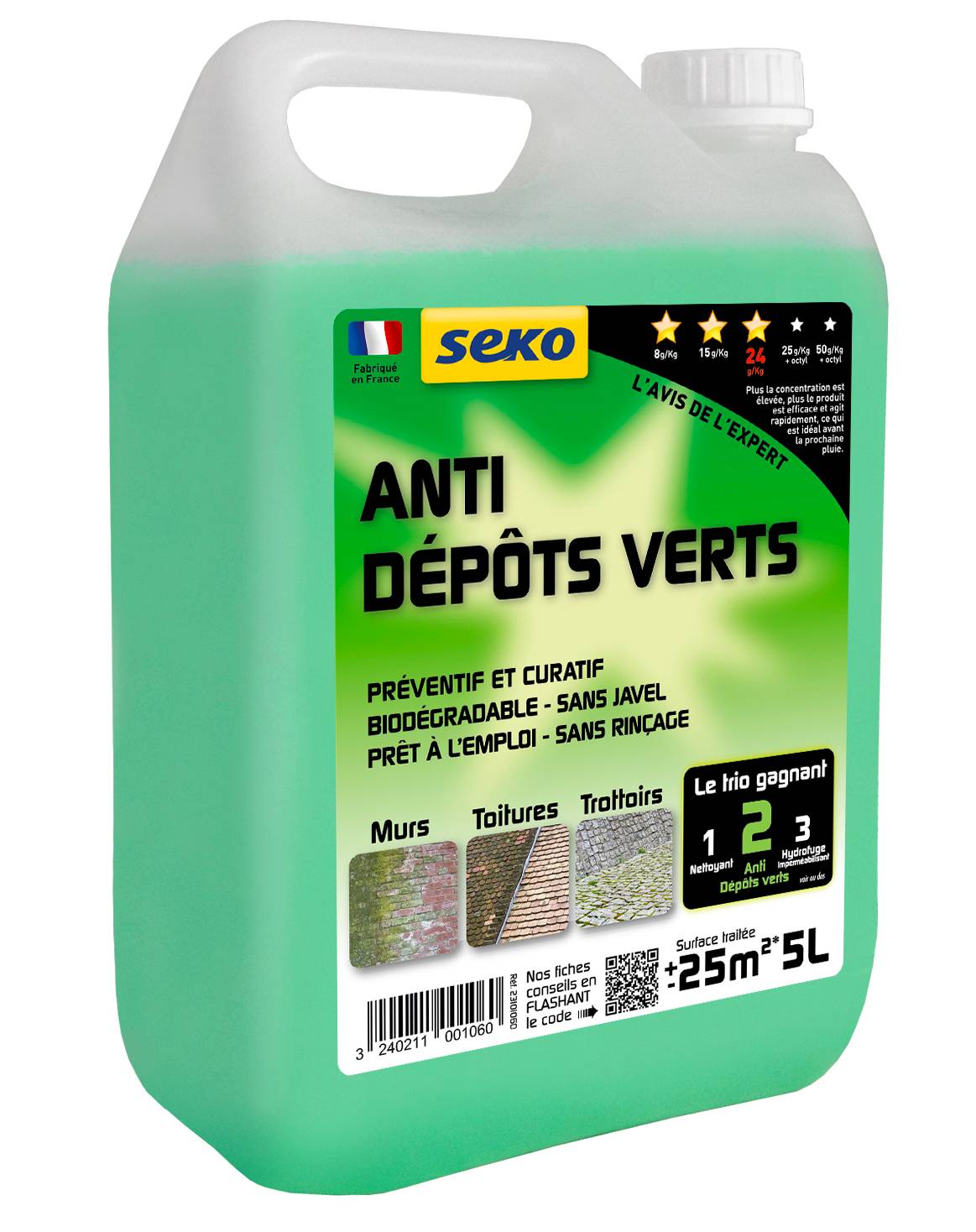 Seko - Anti-dépôts verts Bidon de 5L - Seko - Image 1