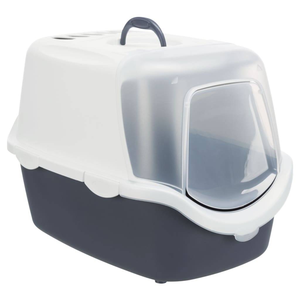 Bac à litière Vico pour chats plastique bleu-gris et blanc L.40 l.40 H.56 cm - Trixie - Imagen 3
