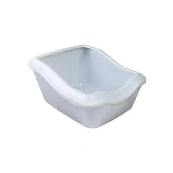 Bac à litière Cleany Cat avec rebord en plastique blanc L.54 cm l.45 cm H.29 cm - Trixie - Image 3