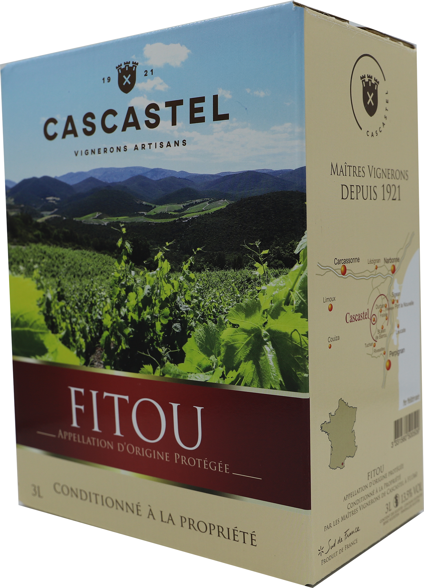 Vignerons De Cascastel - AOP Fitou Le Cascastel 3 l - Cascastel