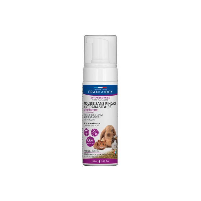 Mousse antiparasitaire rongeur diméthicone multicouleur 150ML - Francodex