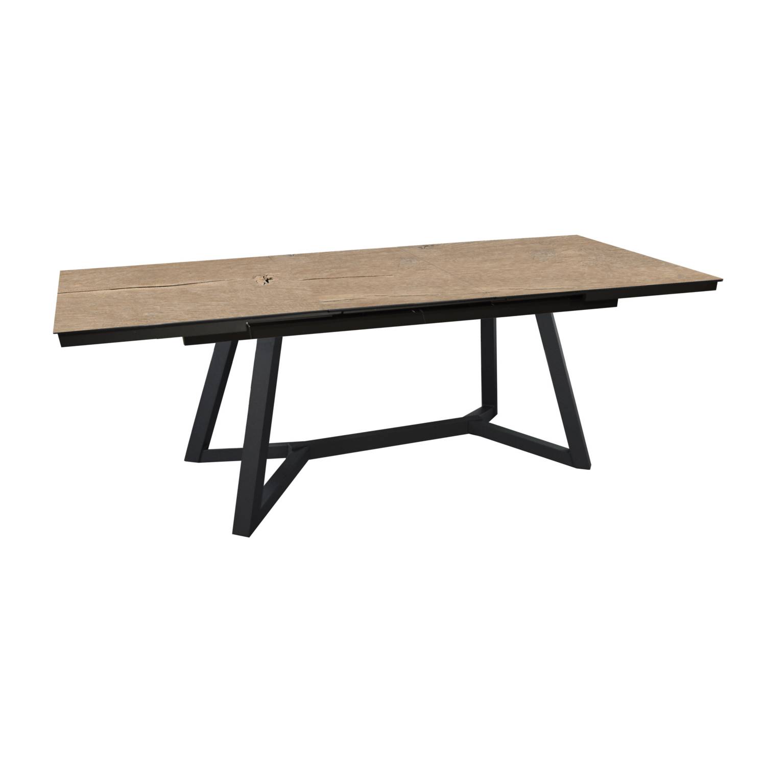Ecloz - Table de jardin extensible auto céramique graphite lenk 8/12 personnes Matera ECLOZ