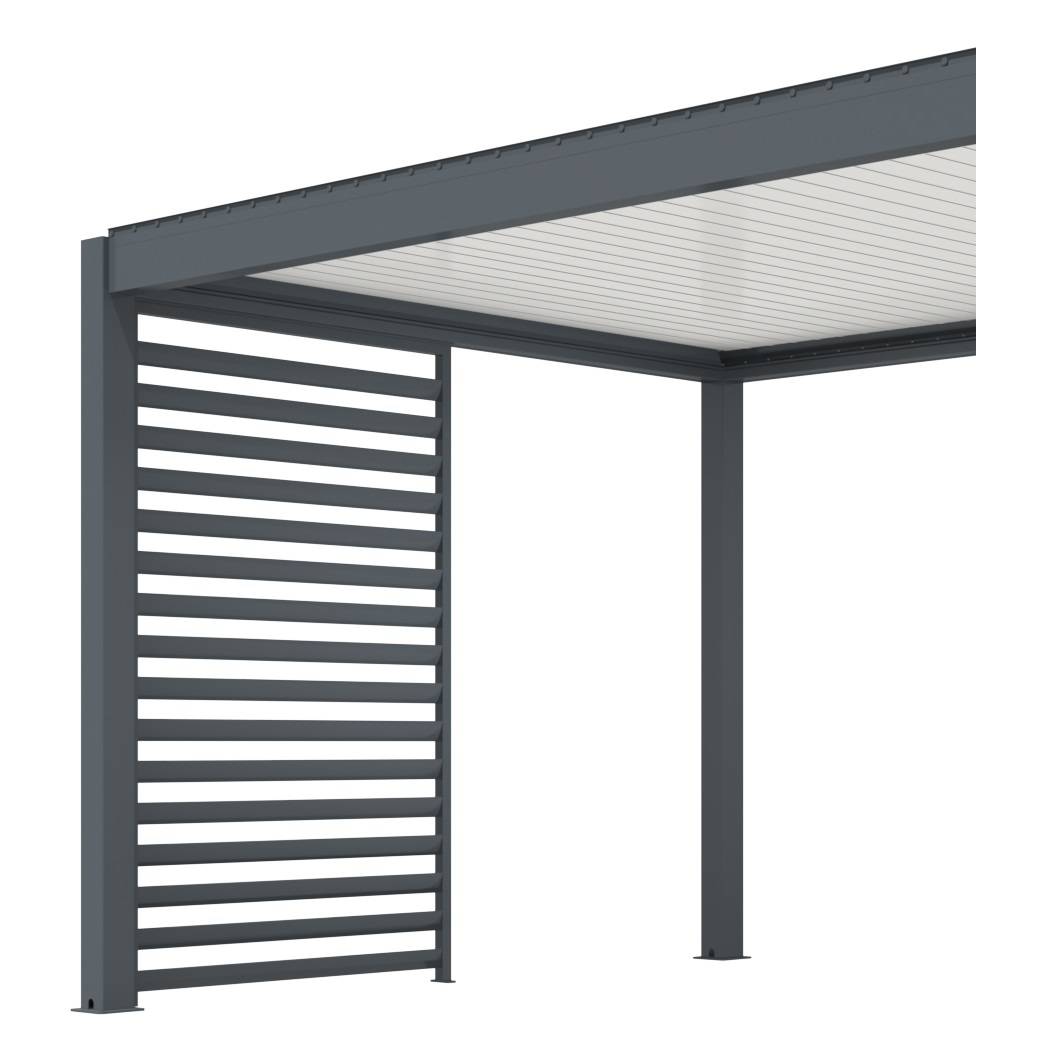 Pro Loisirs - Claustra 1,329ml para pérgola Zephir autoportante gris Proloisirs