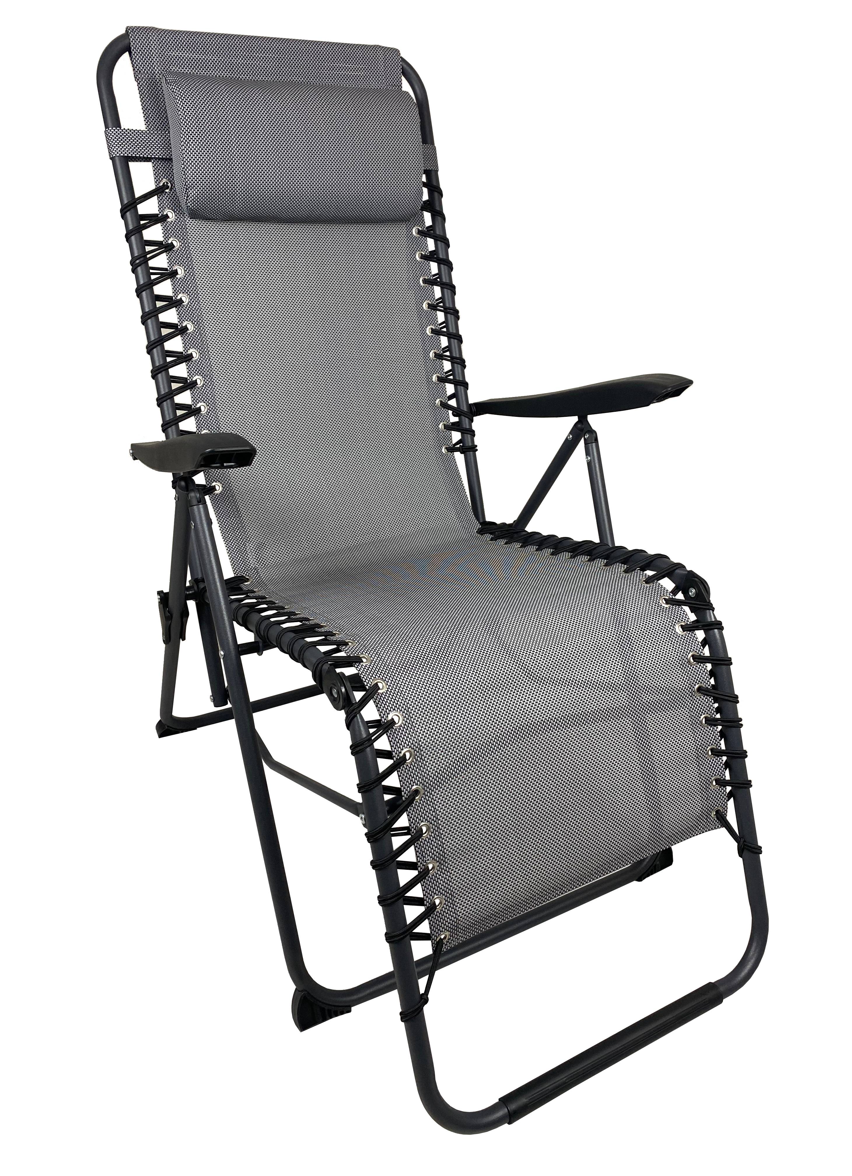 Pro Loisirs - Fauteuil de jardin acier perle chiné Relax Néo Proloisirs - Image 2