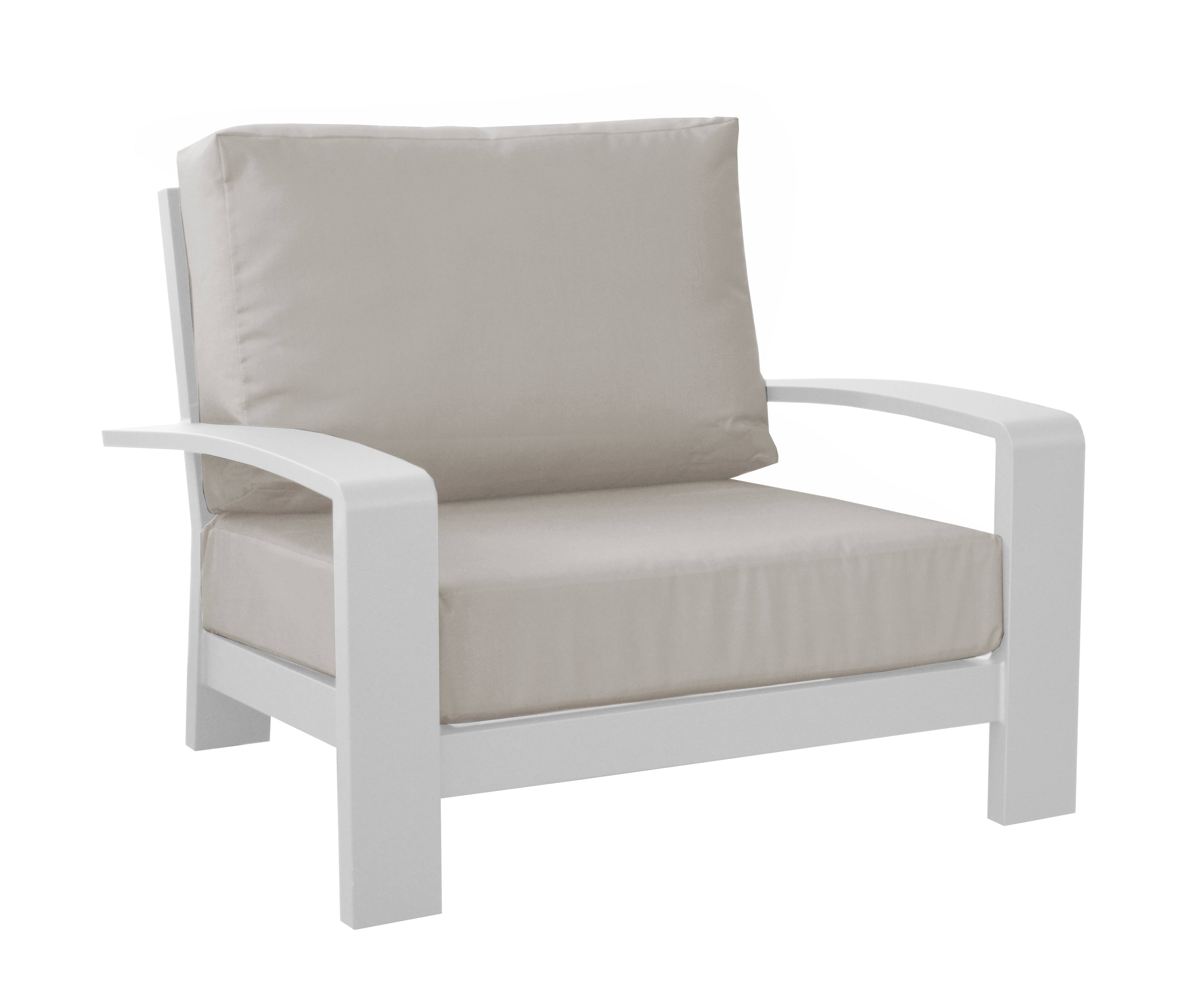Oceo - Fauteuil de jardin aluminium blanc Cordouan Proloisirs