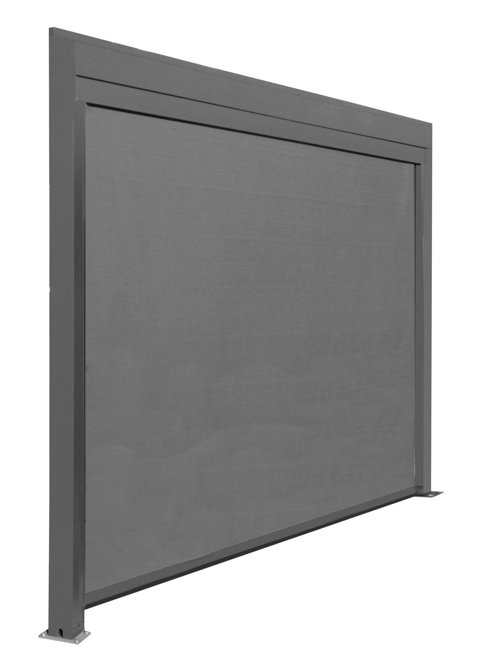 Pro Loisirs - Rideau pour pergola bioclimatique 3m adossée gris Proloisirs