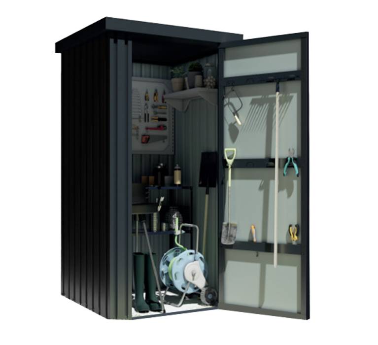 Proloisirs - Cobertizo de jardín 1m2 acero grey