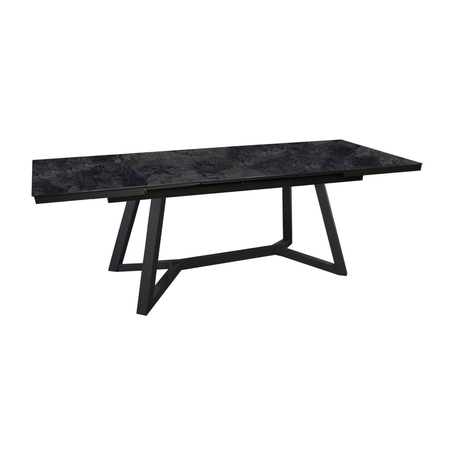Ecloz - Table de jardin extensible auto céramique graphite magma 8/10 personnes Matera ECLOZ