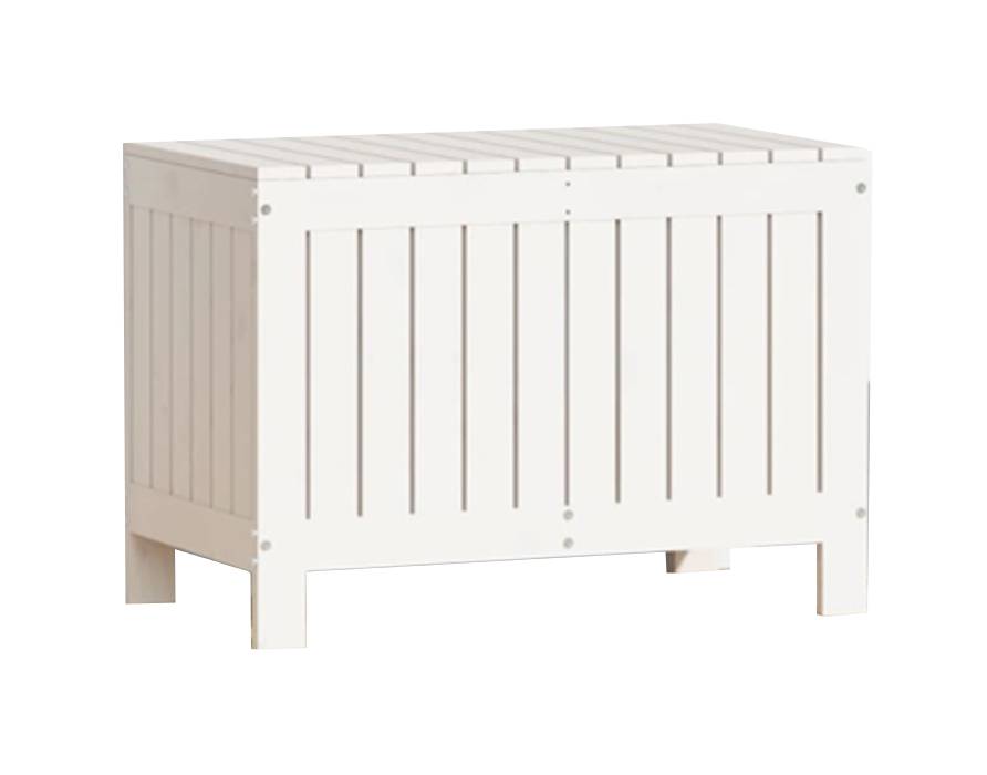 Pro Loisirs - Coffre de rangement de jardin bois 17 litres blanc Proloisirs - Imagen 2
