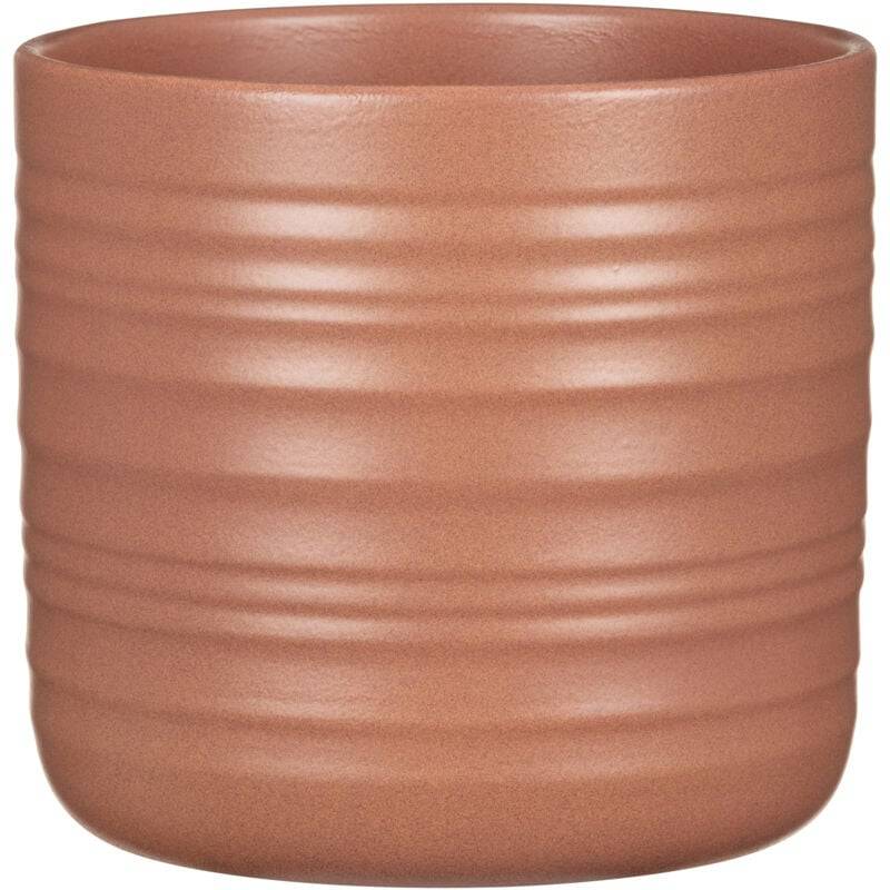 Pot de fleurs en céramique orange Ø16.6 cm H.15.3 cm 4.2L - Scheurich - Imagen 3