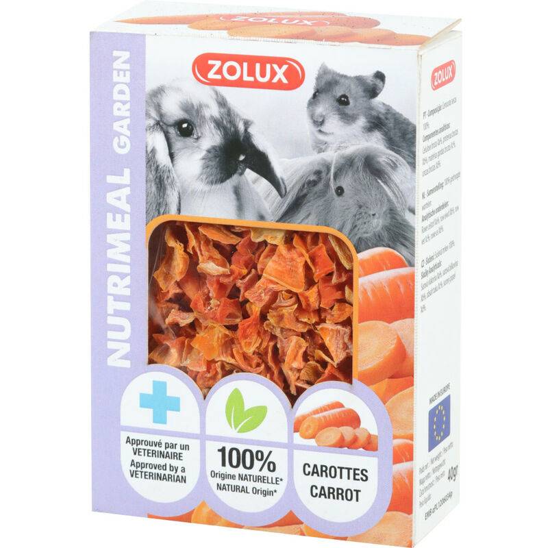 Friandises carottes séchées pour rongeur 40 g modèle Nutrimeal Garden - Zolux - Imagen 3