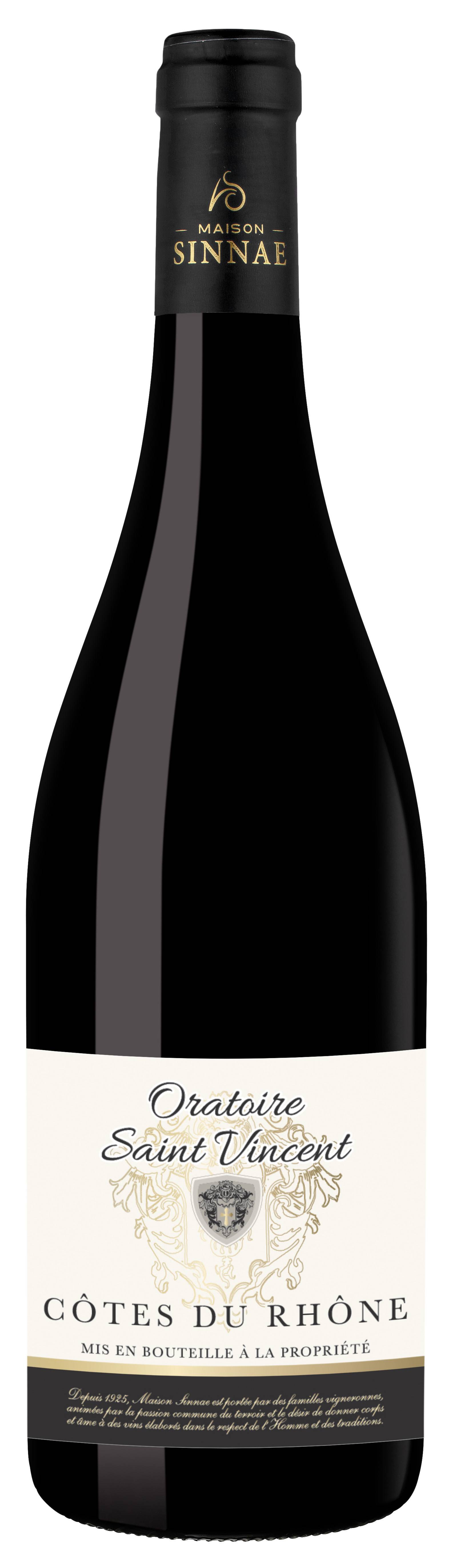 Alliance Rhone - AOC Côtes du  Rhône Oratoire St Vincent rouge 75 cl - Maison Sinnae