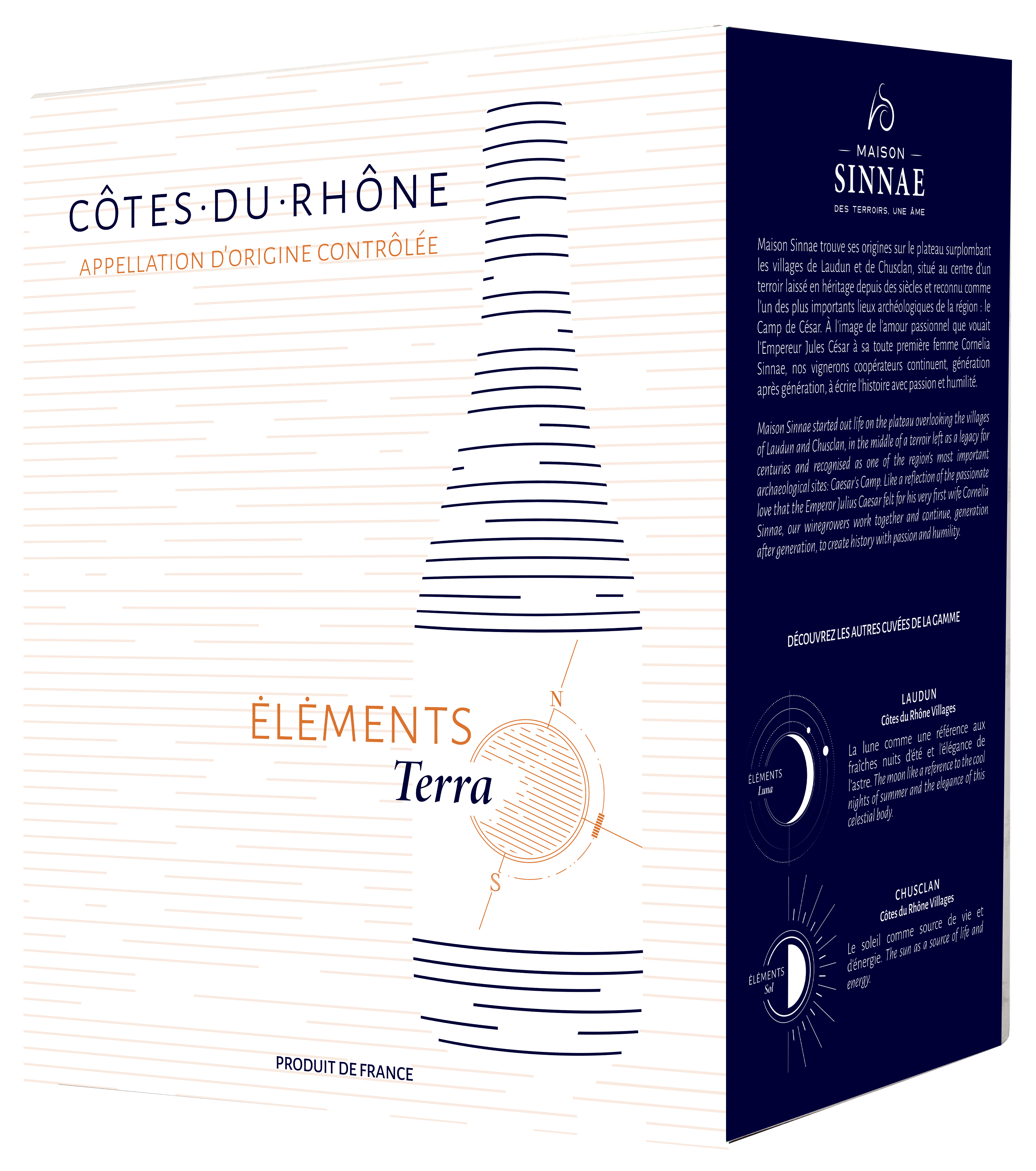 Alliance Rhone - AOC Côtes du  Rhône Eléments Terra rouge BIB 3 L - Maison Sinnae