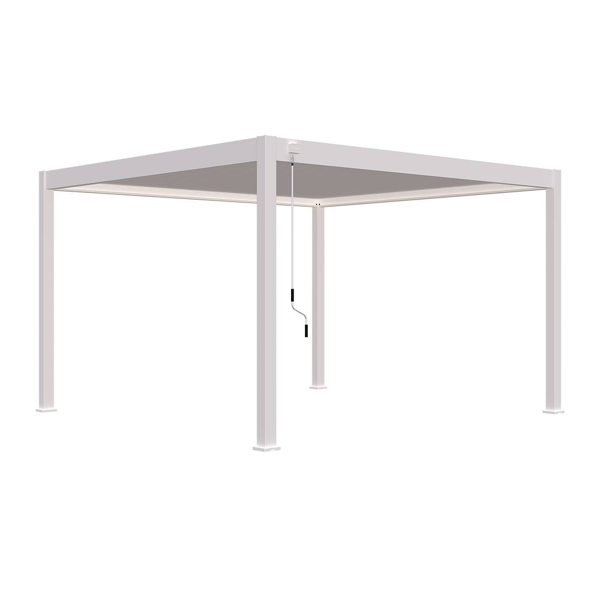 Pergola bioclimatique autoportante 4x4m Ombrea blanc - Image 6