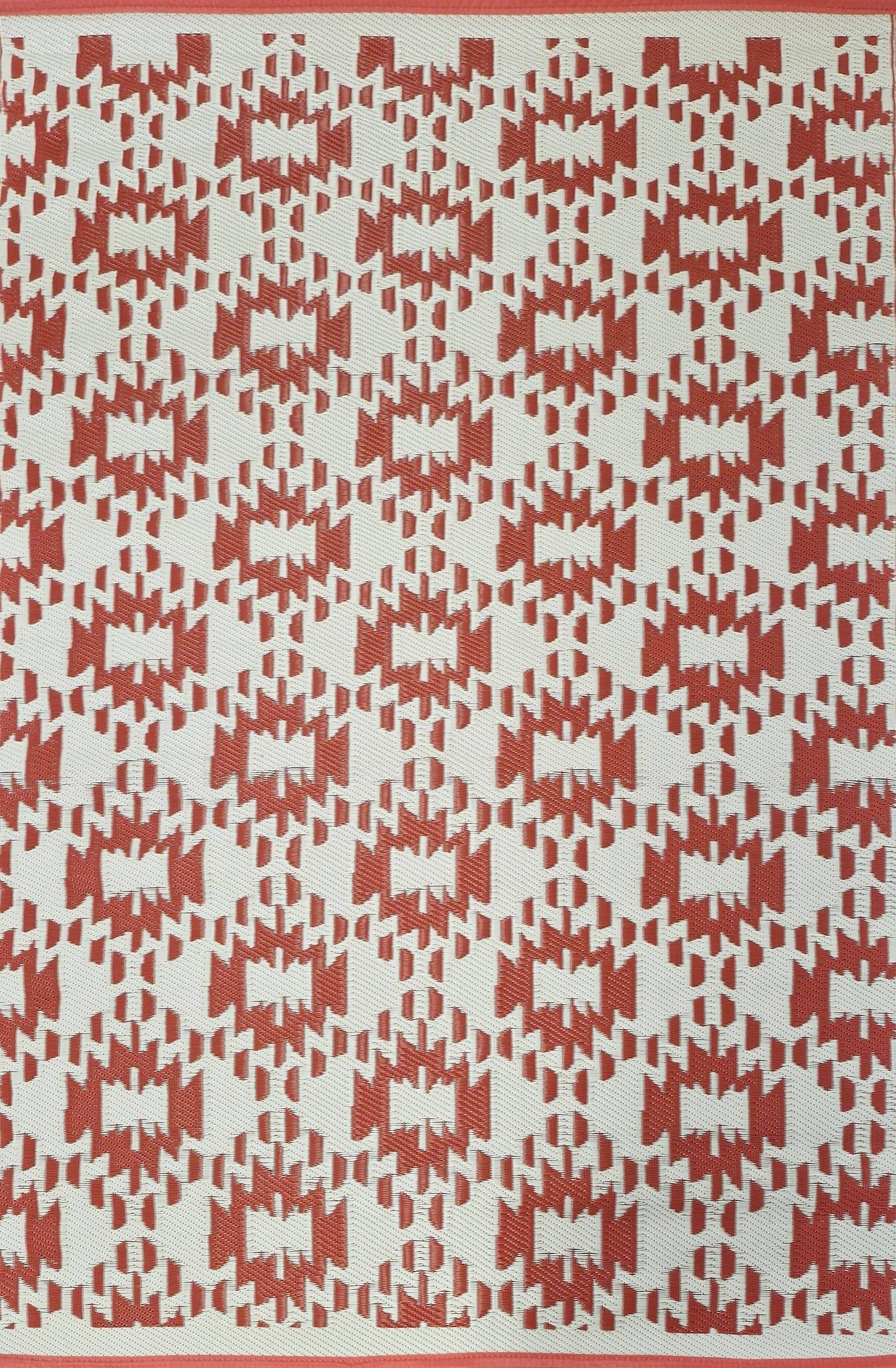 Ecloz - Tapis extérieur rectangle 180x120cm imprimé Ikat Grenade ECLOZ