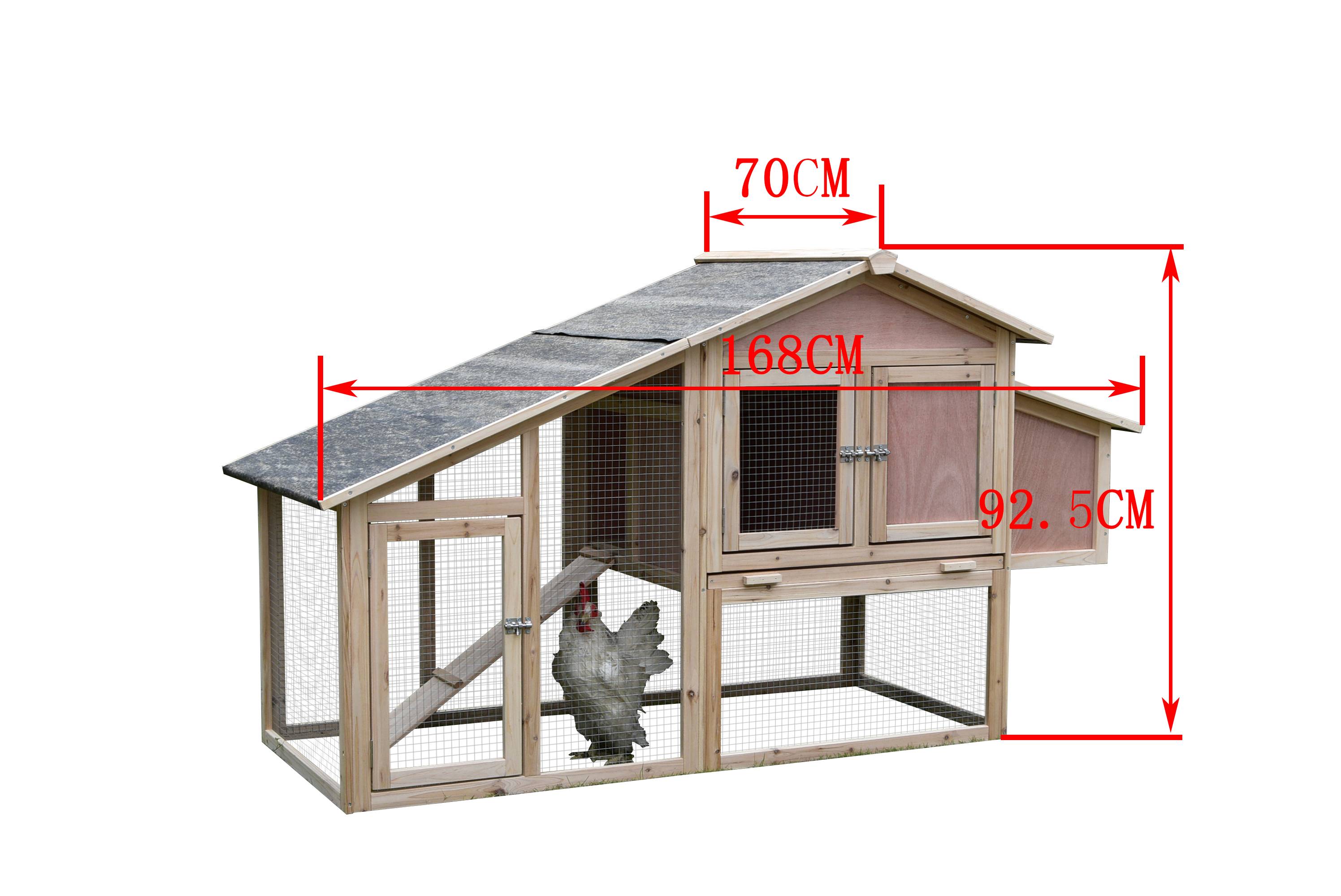 Marque Economique - Poulailler Juste en bois massif 2 à 3 poules - Imagen 3
