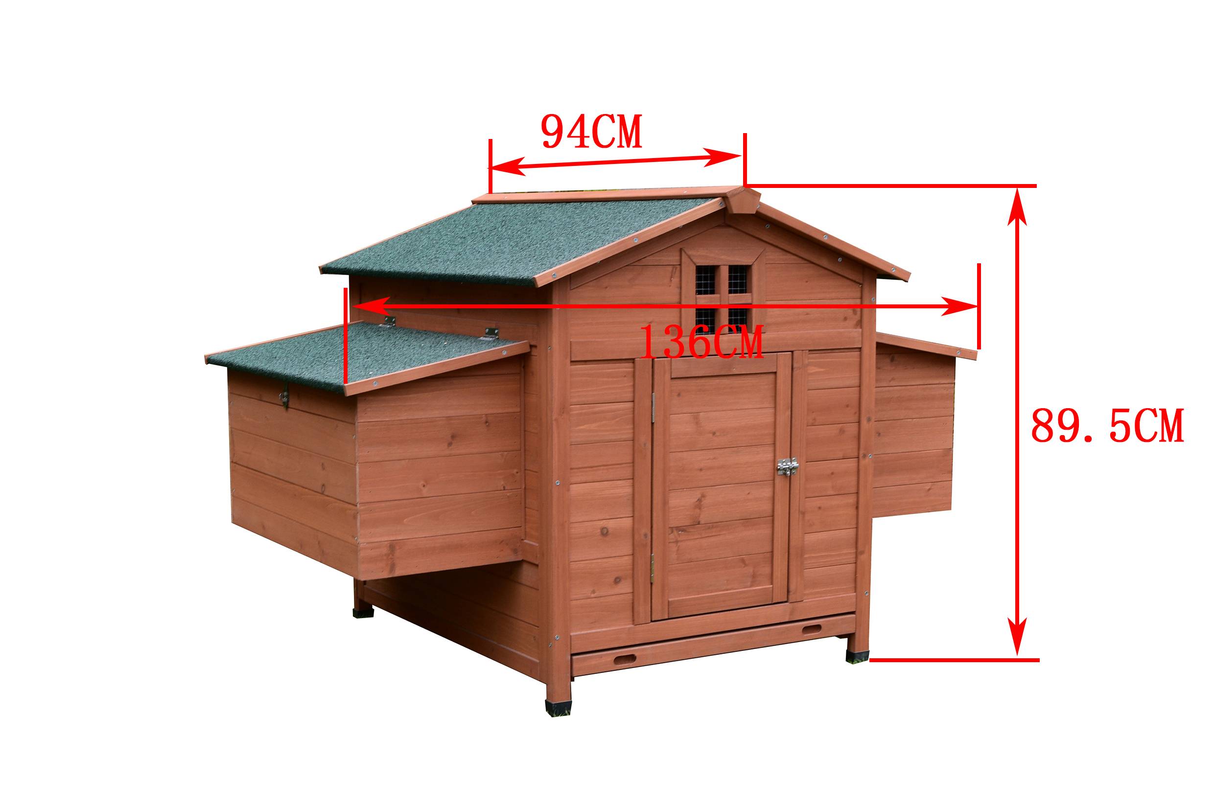NONAME - Maison en bois pour poulailler Camille 2 à 4 poules - Image 2
