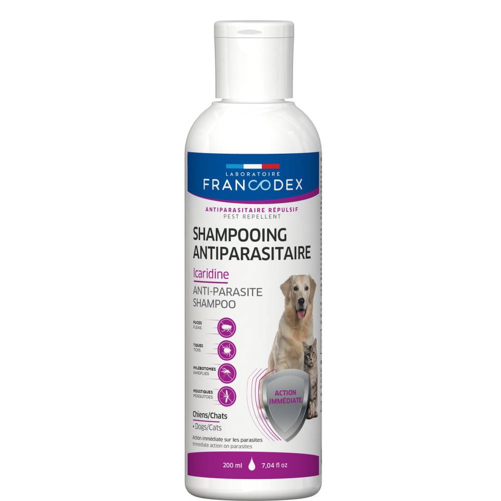 Francodex - Shampooing antiparasitaire icaridine pour chien et chat 200 ml - Francodex - Imagen 2
