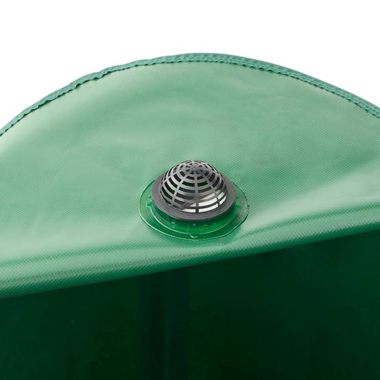 Sans Marque - Récupérateur pliable d'eau de pluie 225L robinet inclus PVC vert - Image 4