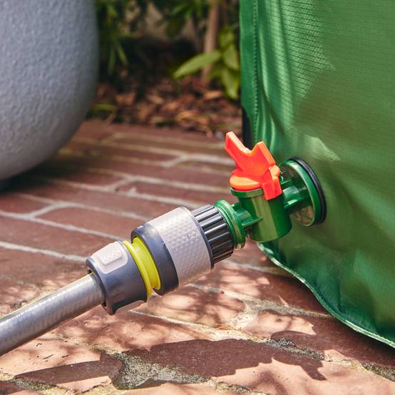 Sans Marque - Récupérateur pliable d'eau de pluie 225L robinet inclus PVC vert - Image 9