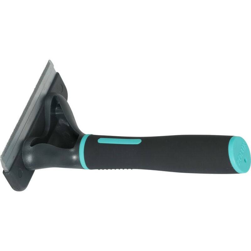 Brosse taille L plastique noir L.15.2 cm l.10 cm H.5.5 cm ép.5.5 cm - Zolux