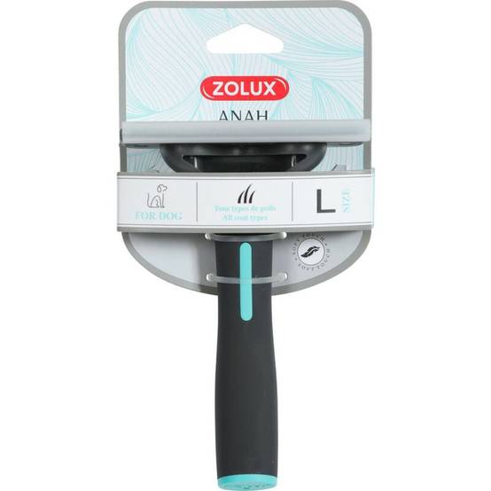Brosse taille L plastique noir L.15.2 cm l.10 cm H.5.5 cm ép.5.5 cm - Zolux - Image 4