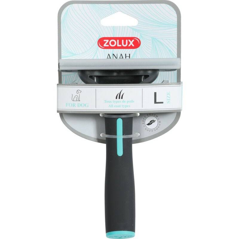 Brosse taille L plastique noir L.15.2 cm l.10 cm H.5.5 cm ép.5.5 cm - Zolux - Image 4