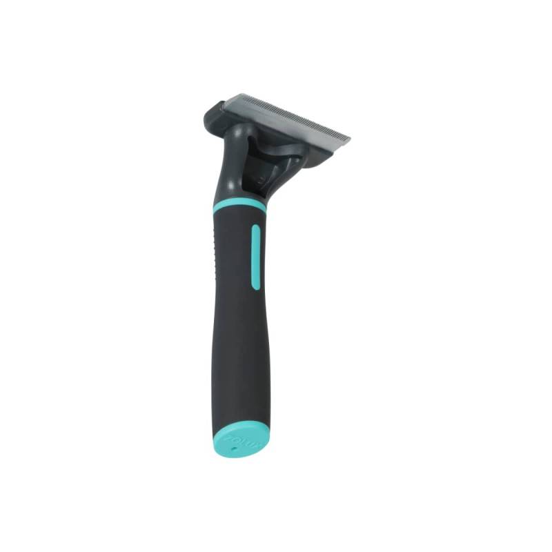 Brosse Anah pour chien plastique noir L.15.2 cm l.7 cm H.5.5 cm - Zolux