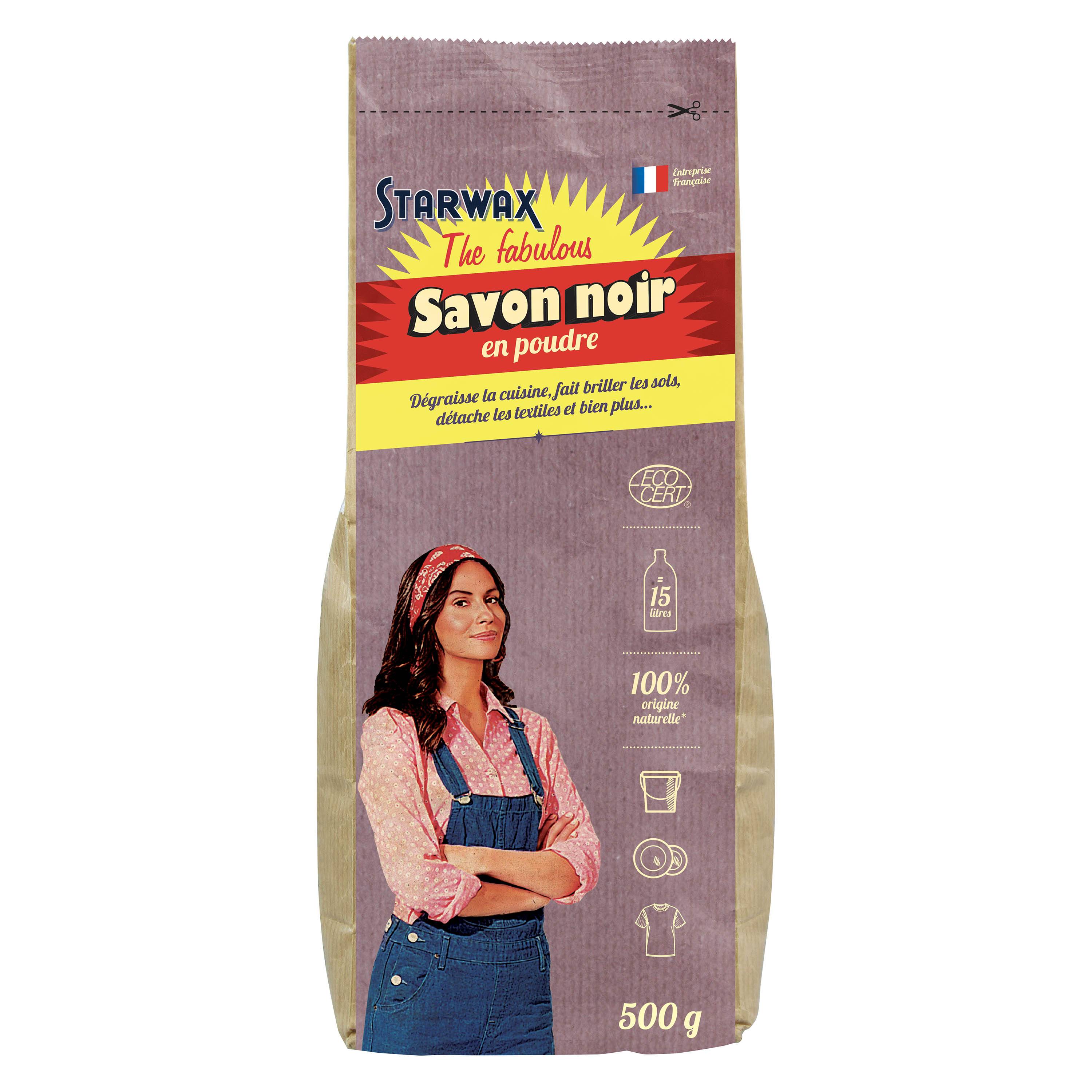 Starwax Fabulous - Savon noir en poudre 500g - Imagen 1