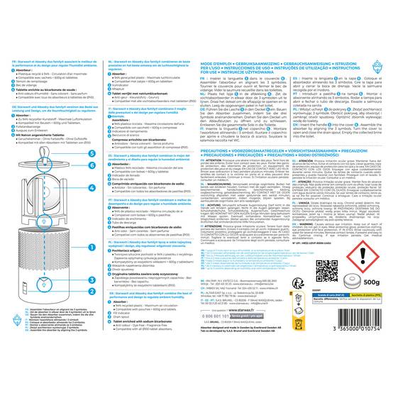 Starwax - Absorbeur coloris kaki + 1 tablette 500g - Image 2
