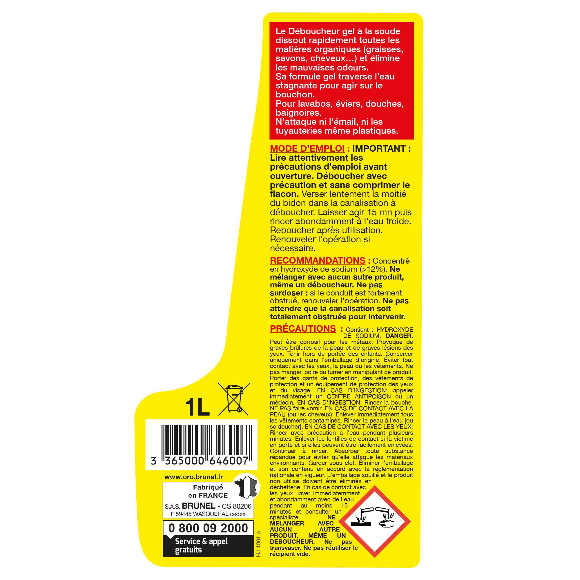 Starwax - Deboucheur express gel 1l - Imagen 2