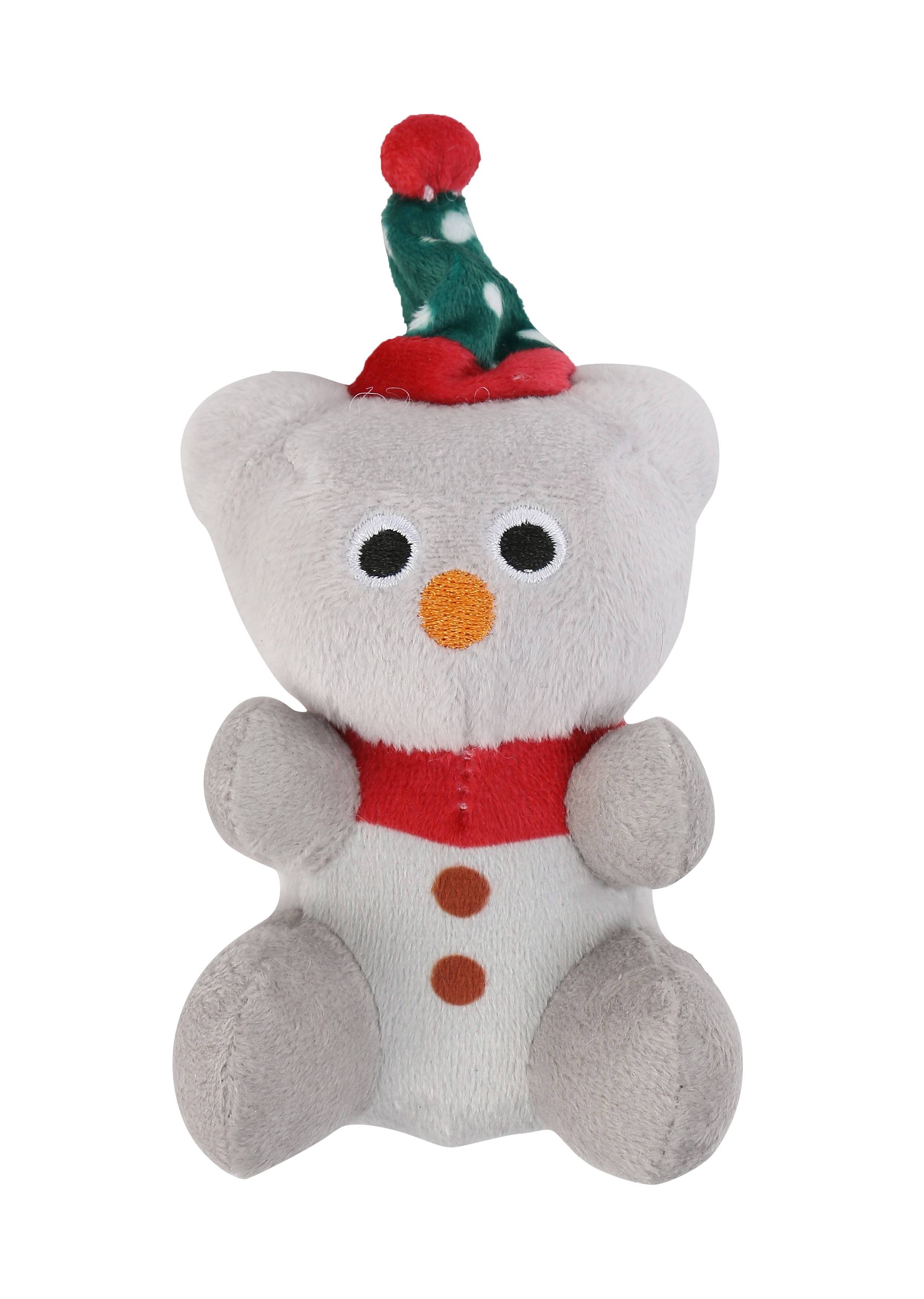 Wouapy - Osito muñeco de nieve Juguete perro Vinilo Blanco 12 cm - WOUAPY