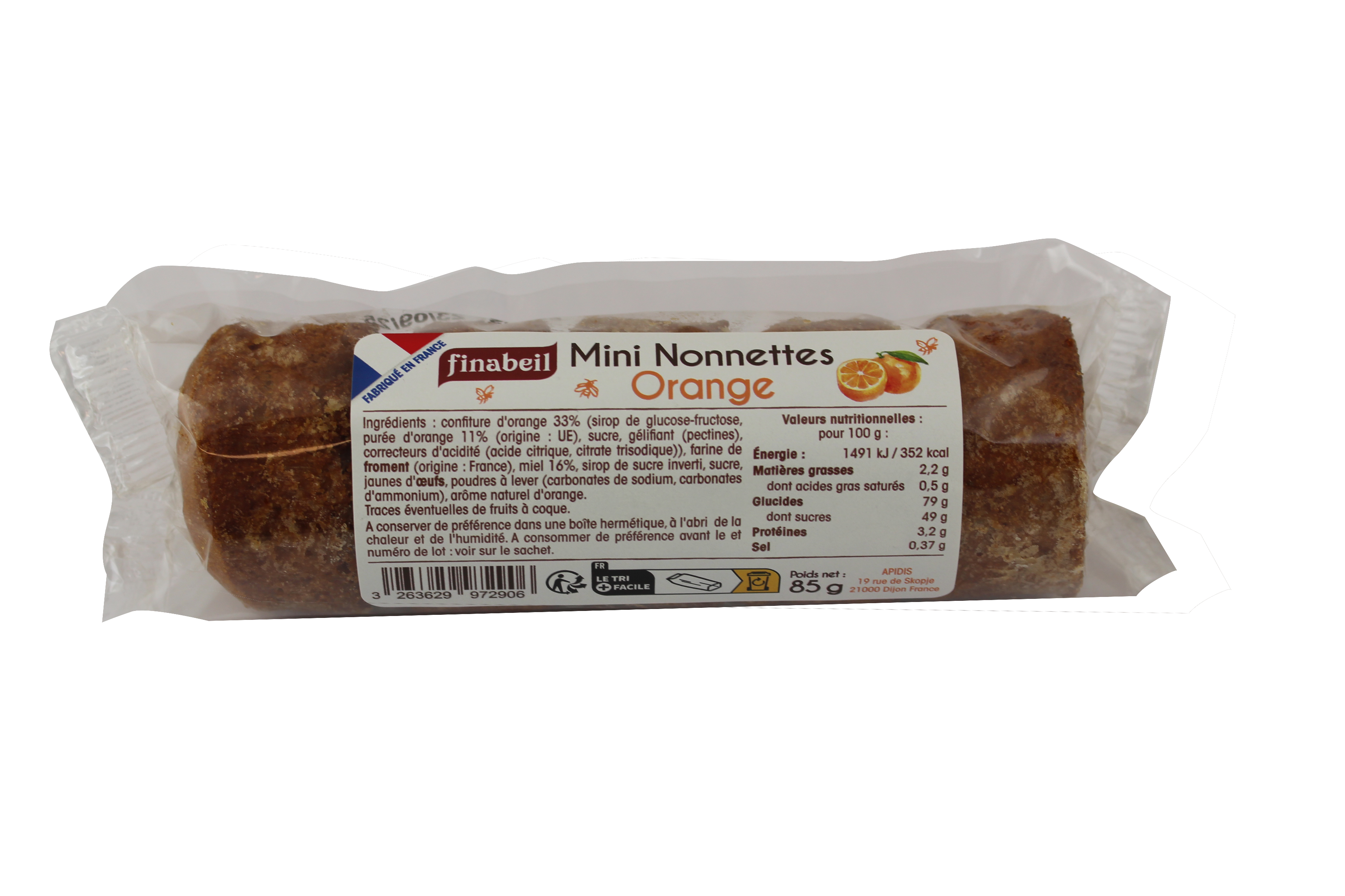 Finabeil - 5 mini nonnettes naranja de 17 g - Finabeil - Imagen 2