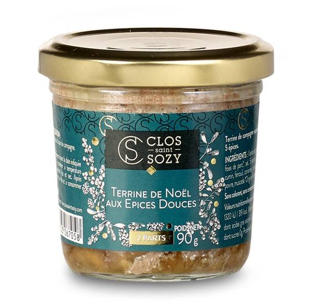 Clos Saint Sozy - Terrina de Navidad con especias suaves 90 g - Clos Saint Sozy