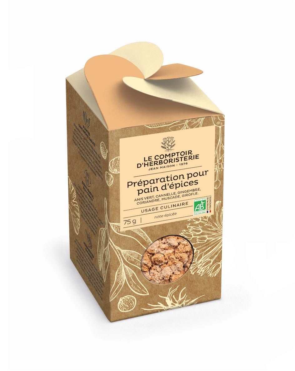 Le Comptoir D'Herboristerie - Préparation pour pain d'épices BIO 75 g - Le Comptoir d'Herboristerie
