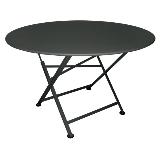 Fermob - Table de jardin ronde pliante acier carbone 6 personnes Cargo Fermob
