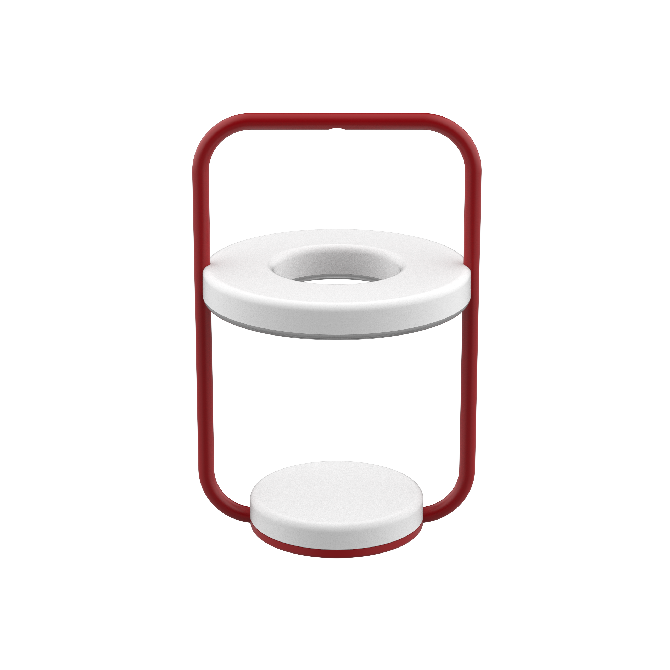 Lampe extérieur sans fil Ulli ABS rouge Ø18 cm H.29.5 cm - Fermob