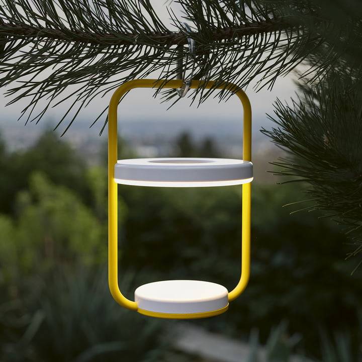 Lampe extérieur sans fil Ulli ABS rouge Ø18 cm H.29.5 cm - Fermob - Image 5