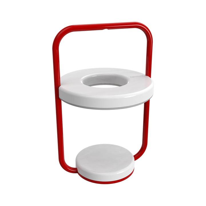 Lampe extérieur sans fil Ulli ABS rouge Ø18 cm H.29.5 cm - Fermob - Image 4