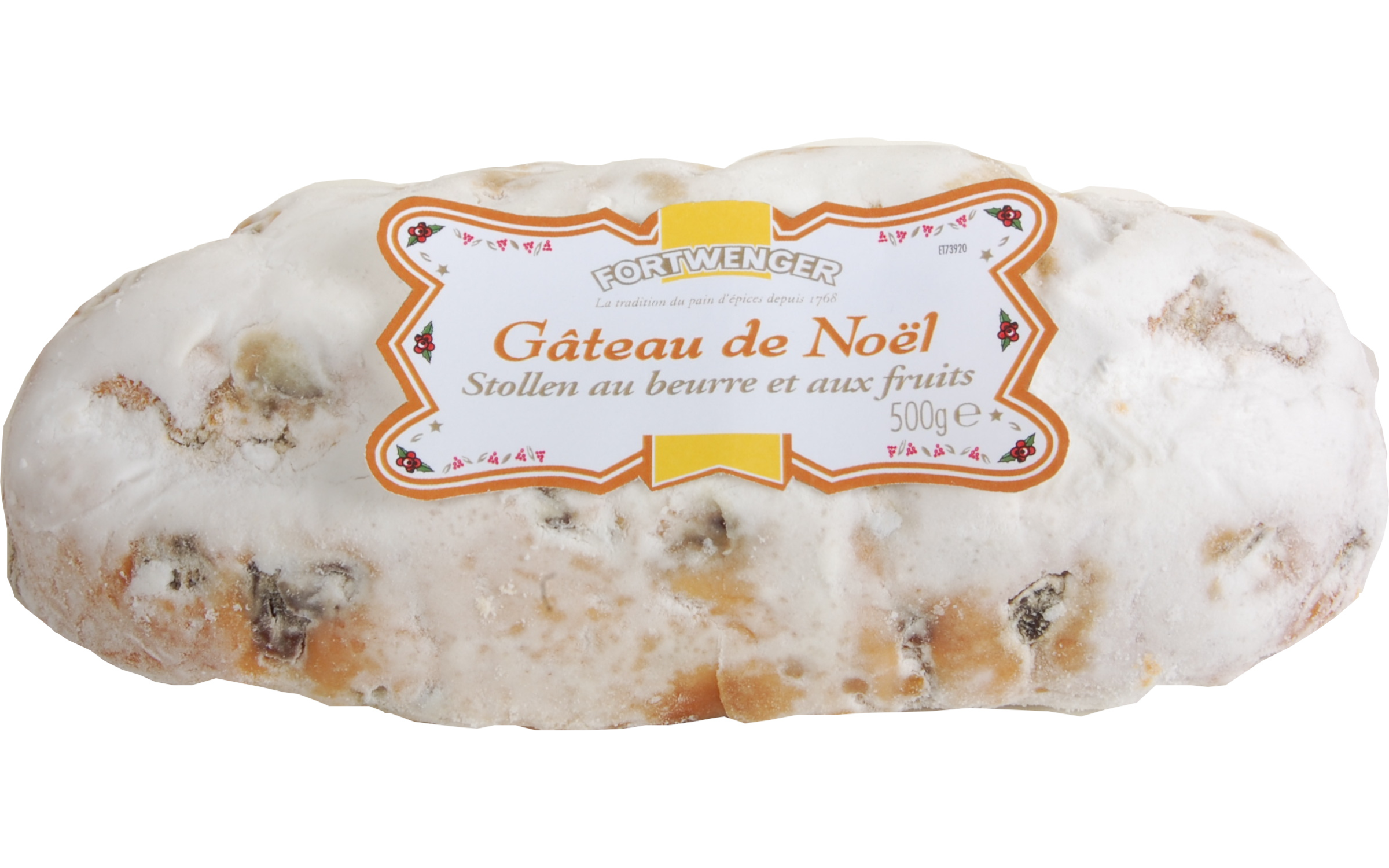 Fortwenger - Stollen con mantequilla y frutas 500 g - Fortwenger - Imagen 1