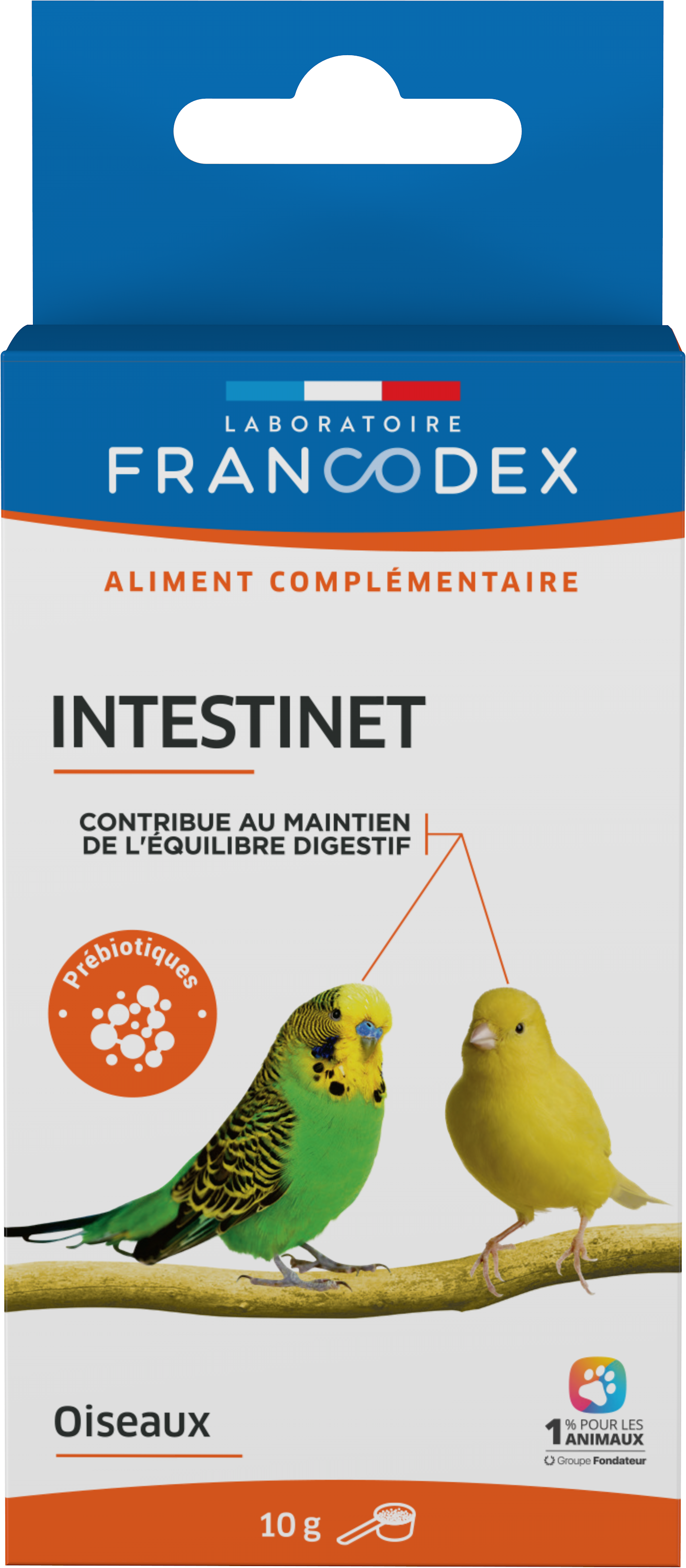 Francodex - Intestinet maintient équilibre digestif 10 g pour oiseaux - Francodex