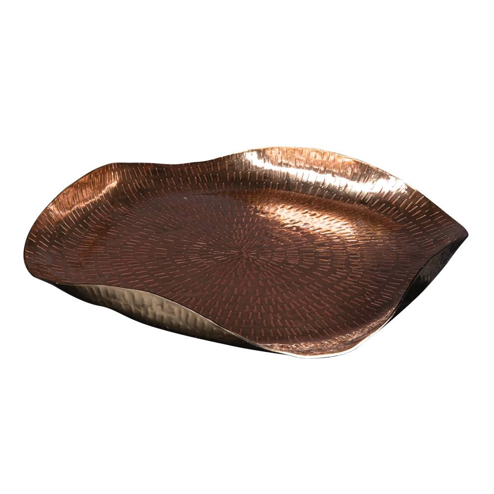 Plateau organique Pearl métal multicolore L.37.5 cm l.37 cm H.5 cm - Table passion - Imagen 1